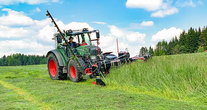 Parmi les intérêts des faucheuses à sections: leur qualité de coupe, leur faible besoin en puissance et leur légèreté. © BB-Umwelttechnik Parmi les intérêts des faucheuses à sections: leur qualité de coupe, leur faible besoin en puissance et leur légèreté. © BB-Umwelttechnik