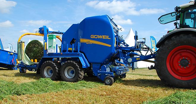 Göweil propose d’équiper ses ensembles de pressage d’un pont moteur pour limiter la puissance de traction nécessaire. Photo : M. Lecourtier/Pixel image