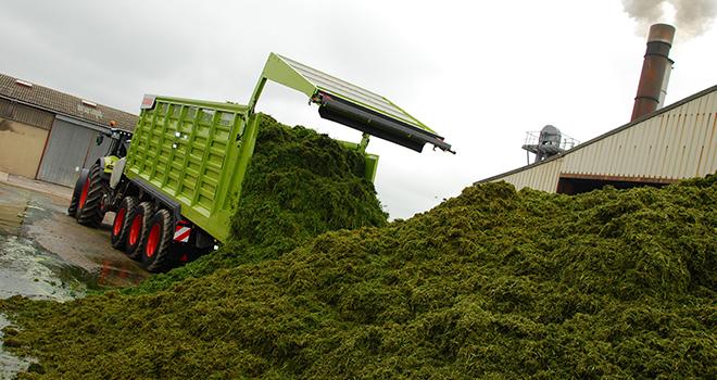 L'usine de déshydratation de Saint-Remy-sur-Bussy (Marne) teste actuellement une autochargeuse. Crédit photo : M. Lecourtier/Pixel image
