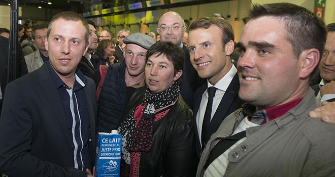 « Il n’est plus possible aujourd’hui qu’en France, un tiers des agriculteurs gagne moins de 350 euros par mois », a affirmé le président de la République, Emmanuel Macron. © Cheick Saidou/Min.Agri.Fr « Il n’est plus possible aujourd’hui qu’en France, un tiers des agriculteurs gagne moins de 350 euros par mois », a affirmé le président de la République, Emmanuel Macron. © Cheick Saidou/Min.Agri.Fr