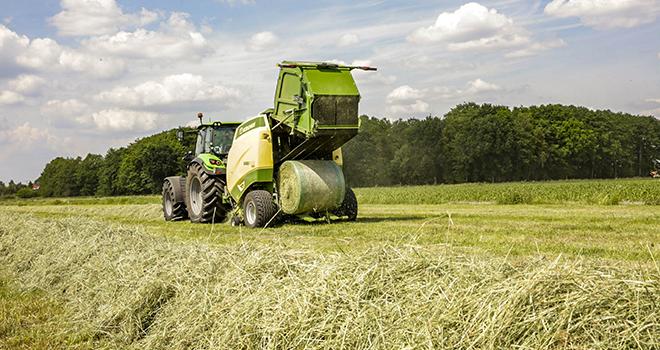 Attention à l’échauffement des balles de foin. CP : Krone Attention à l’échauffement des balles de foin. CP : Krone